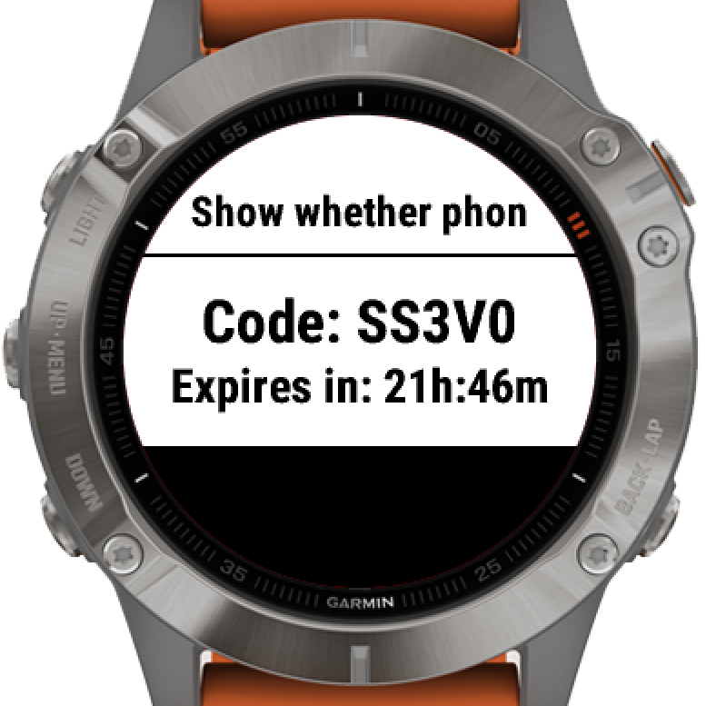 Watch face code on the watch